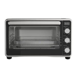 Black + Decker Crisp 'N Bake PRO 6-Slice Air Fryer Toaster Oven with Basket, Pan, Rack & Tray, Stainless Steel