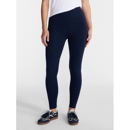 Time and Tru Women's Ankle Length Knit Leggings, 27" Inseam, XS-XXXL