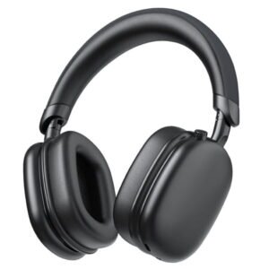 Active Noise Cancelling Headphones -45dB, Bluetooth Headphones 5.4, 60H Playtime Wireless Earbuds, Clear Call, Bass Boosted by 90%, Comfort Fit Over Ear Headphones for Travel Home Office PC Black