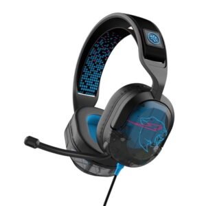 JLab Gaming x MrBeast Nightfall Wired Gaming Headset, PC, Nintendo Switch, Xbox X|S, PS5