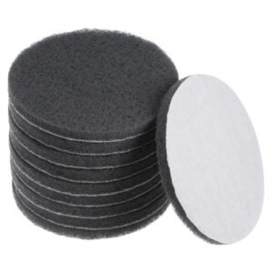 10 Packs Drill Power Brush 5 inch Tile Scrubber Scouring Pads 1000-1200 Grit for Household Cleaning