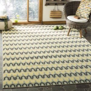 Safavieh Hampton Corina Geometric Indoor/Outdoor Area Rug, Light Blue/Green, 8' x 11'