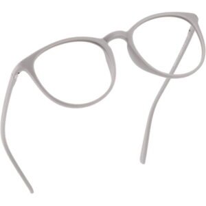LifeArt Blue Light Blocking Glasses, Anti Eyestrain, Computer Reading Glasses, Gaming Glasses, TV Glasses for Women Men, Anti Glare (FadeRose, +3.50 Magnification)