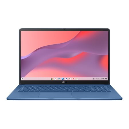 ASUS Chromebook CX15 Laptop, 15.6" FHD Display, Intel® Processor N50, 128GB Storage, 4GB RAM, ChromeOS, Forging Blue