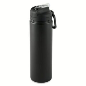 Mainstays 24 oz Stainless Steel Sip Water Bottle, Black
