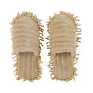 Dengmore Lazy Mop Slippers Walking Cleaning Dust Warm Durable Polishing Floor 1 Pair