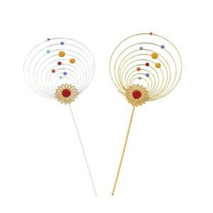 NUOLUX Solar System Cake Picks Dessert Cupcake Toppers for Birthday Party Wedding Kids Toddler Planet Theme