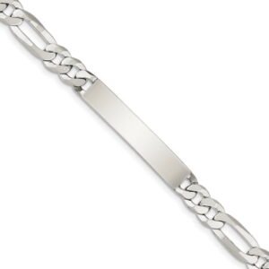 Sterling Silver ID Bracelet - 18.8 Grams - 7.5 Inch - Measures 8mm Wide