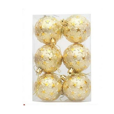 Iumwxz Online Shopping Christmas 6cm Decorative Ball Full Of Embossed Christmas Plating Ball Hanging Venue Decoration Ball home decor christmas clearance outdoors indoor