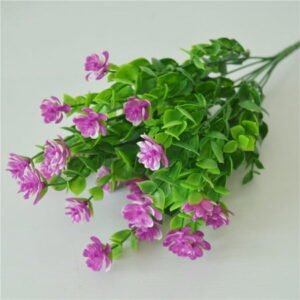 Giyblacko Artificial flowersImitation Seven Headed Camellia Plastic Flower Spring Herb Camellia Bunches Seven Pronged