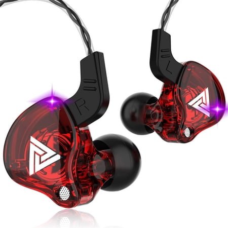 Bouanq Wired Earbuds Colorful Banlance Armature with Dynamic In-Ear Wire-Controlled Phone Earphone with Wheat Subwoofer,Noise-Isolating Earbuds, HiFi Stereo