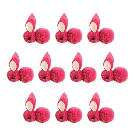 Vikakiooze Home Decor , 10pcs Easter Decoration Plush Mini Bunny Easter Bunny Doll Toy Gift