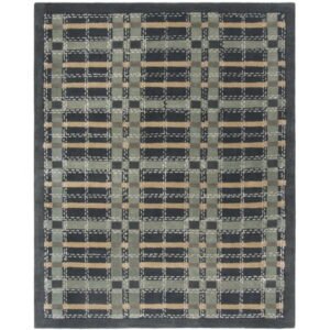 SAFAVIEH Martha Stewart Thalia Colorweave Plaid Area Rug, Wrought Iron Navy, 8' x 10'