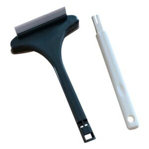 Fridja NO Dismantling And Washing Screen Window Brush 2-in-1 Glass Scraper Household Cleaning Window Screen Wiper Sand Net Removal Window Cleaning Brush