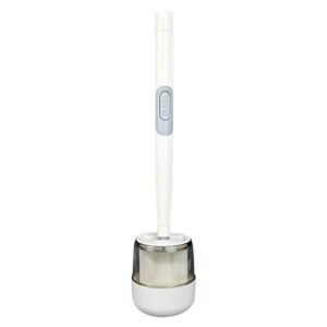 Fridja Toilet Brush Cleaning Kit Wall Mount Toilet Brush and Holder Set, No-Slip Sturdy Cleaning Toilet Brush with Container for Bathroom