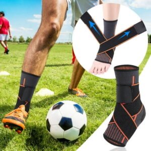 Fridja Ankle Support,Adjustable Ankle Brace Breathable Nylon Material Super Elastic and Comfortable for Sports