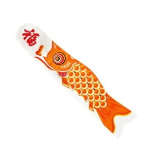 35 Wind Sock Orange Koi Decor
