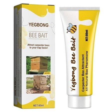 Carpenter Bee Trap Lure, Natural Carpenter Bee Attractant for All Trap Types, Honeybee Friendly Carpenter Bee Lure, Wood Bee Lure for All Season Use, Wood Boring Bee Lure