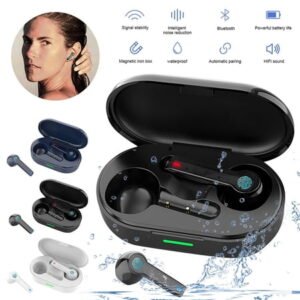 UMfun L32 Bluetooth Headset New Stereo Wireless 5.0 Touching Switch Breathing Lamp With Charging Compartment Earphone for iPhone/Android Gifts for Men Women