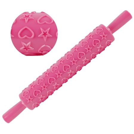 Fridja Fondant Embossed Rolling Pin Non-stick DIY Cake Baking Roller Baking Tools