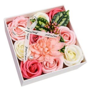 Wovilon Mothers Day Gifts Home Decor Valentine'S Day Diy Soap Flower Gift Rose Box Wedding Home Festival Gift