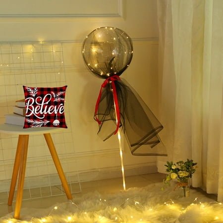 Weloille Valentine's Day Led Light Originality Wave Ball With Mesh Rose Bunch Wave Ball