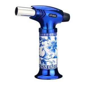 Wovilon Torch Lighter Lighters For Candle Metal Lighter Direct Blast Flameproof Burner Outdoor Barbecue Kitchen Baking Lighter