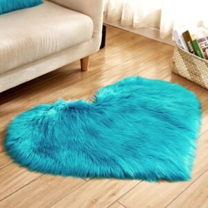 Wool Imitation Sheepskin Rugs Faux Fur Non Slip Bedroom Shaggy Carpet Mats