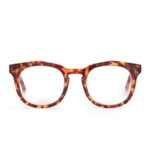 Compliments by DIFF Eyewear Rowan Blue Light Reading Glasses Amber Tortoise +2.5