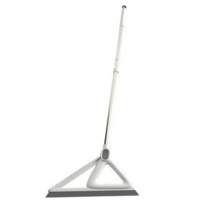 Vikakiooze Sale Multifunction Squeegee Besom For Floor - Silicone Sweeping Besom With Detachable Head, Stainless Steel Handle - Clean Liquid, Food Mess, Pet Hair Remover