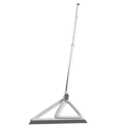 Vikakiooze Sale Multifunction Squeegee Besom For Floor - Silicone Sweeping Besom With Detachable Head, Stainless Steel Handle - Clean Liquid, Food Mess, Pet Hair Remover