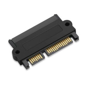 SAS to SATA Adapter,SFF-8482 SAS 22 Pin to 7+15 Pin SATA Male HDD Hard Drive Adapter 90 Degree Angle