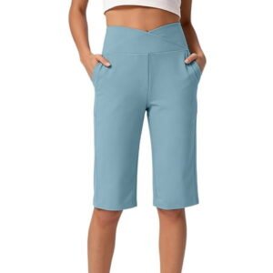 OSFVNOXV Biker Shorts for Women Plus Size High Waisted Yoga Shorts Quick Drying Seamless Stretchy Workout Running Shorts