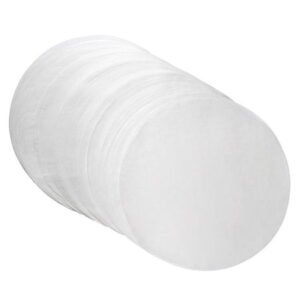 OUNONA 350pcs Round Parchment Paper for Baking Cookies Cake and Pizza 5.5 Inch White Silicone Paper