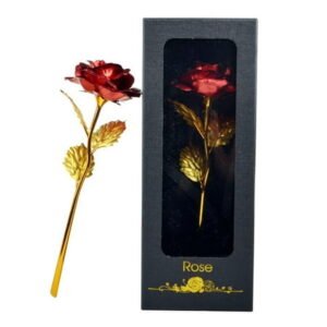 Wovilon Gold Foil Roses Valentine'S Day, Anniversary, Wedding, Mother'S Day, Birthday Gifts And Wedding Gifts