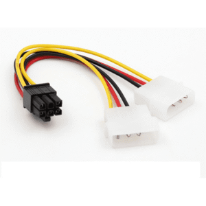 Kiplyki ATX IDE Molex Power Dual 4 To 6-Pin PCI Express PCIe Video Card Adapter Cable