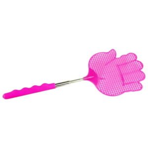 Fridja Retractable Fly Swatter Mini Retractable Stainless Steel Fly Swatter Durable Retractable Fly Swatter Total Length 25.7 inch