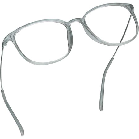 LifeArt Blue Light Blocking Glasses, Anti Eyestrain, Computer Reading Glasses, Gaming Glasses, TV Glasses for Women Men, Anti Glare (Gray, +2.00 Magnification)