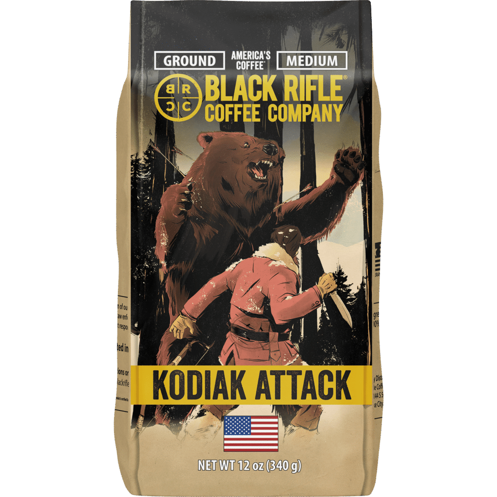 Black Rifle Coffee Company Kodiak Attack, Medium Roast, Ground Coffee, 12 oz