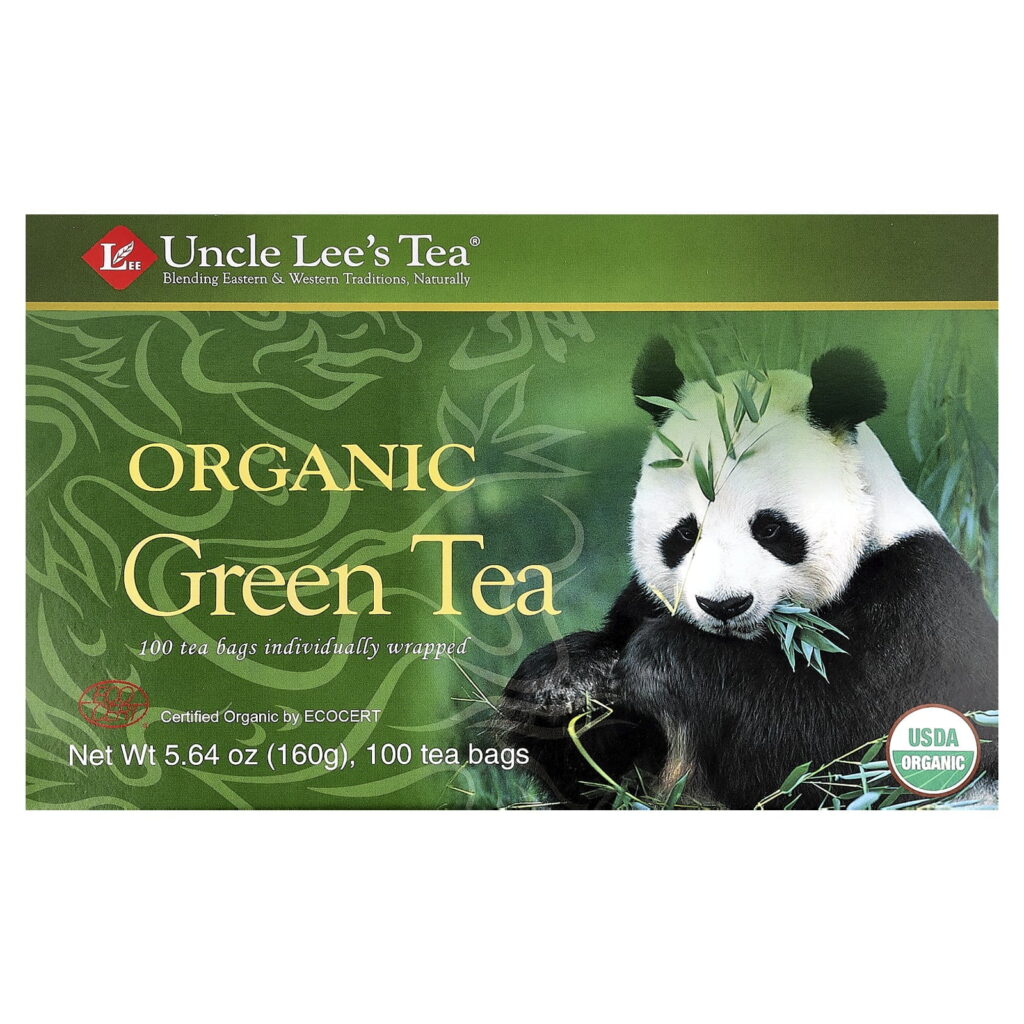 Uncle Lee's Organic Green Tea Bags - USDA Certified