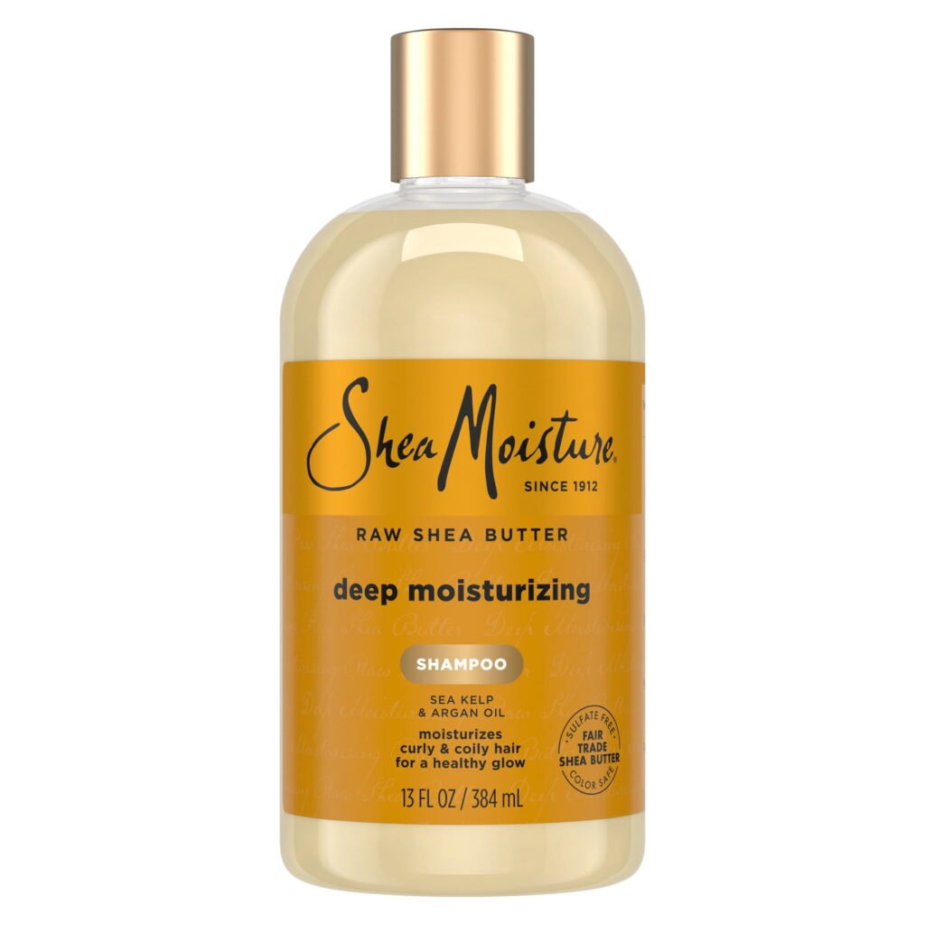 SheaMoisture Raw Shea Butter Deep Moisturizing Shampoo for Dry, Damaged or Transitioning Hair Raw Shea Butter with Argan Oil for a Healthy Glow ,13 Fl oz