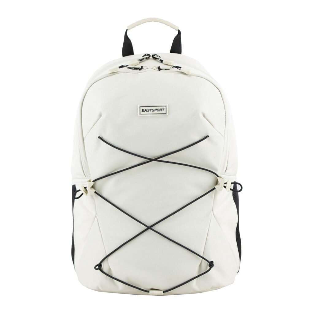 Eastsport Unisex Ascend Athleisure 18.5" Bungee Backpack, Pelican