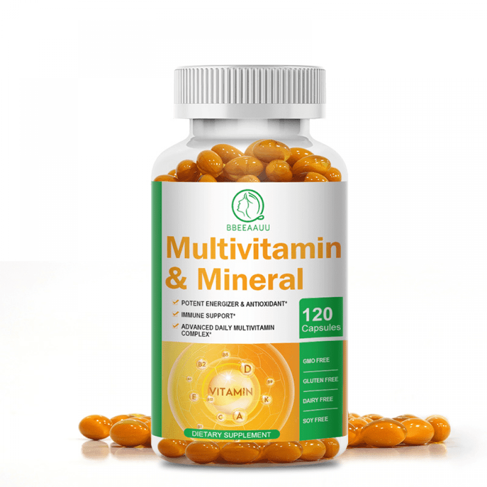 Multivitamin for Women and Men - Vitamin A, C, B2, B3, B5, B6, B12 Calcium, zinc Supplements, Energy & Immune Support - 120 Capsules