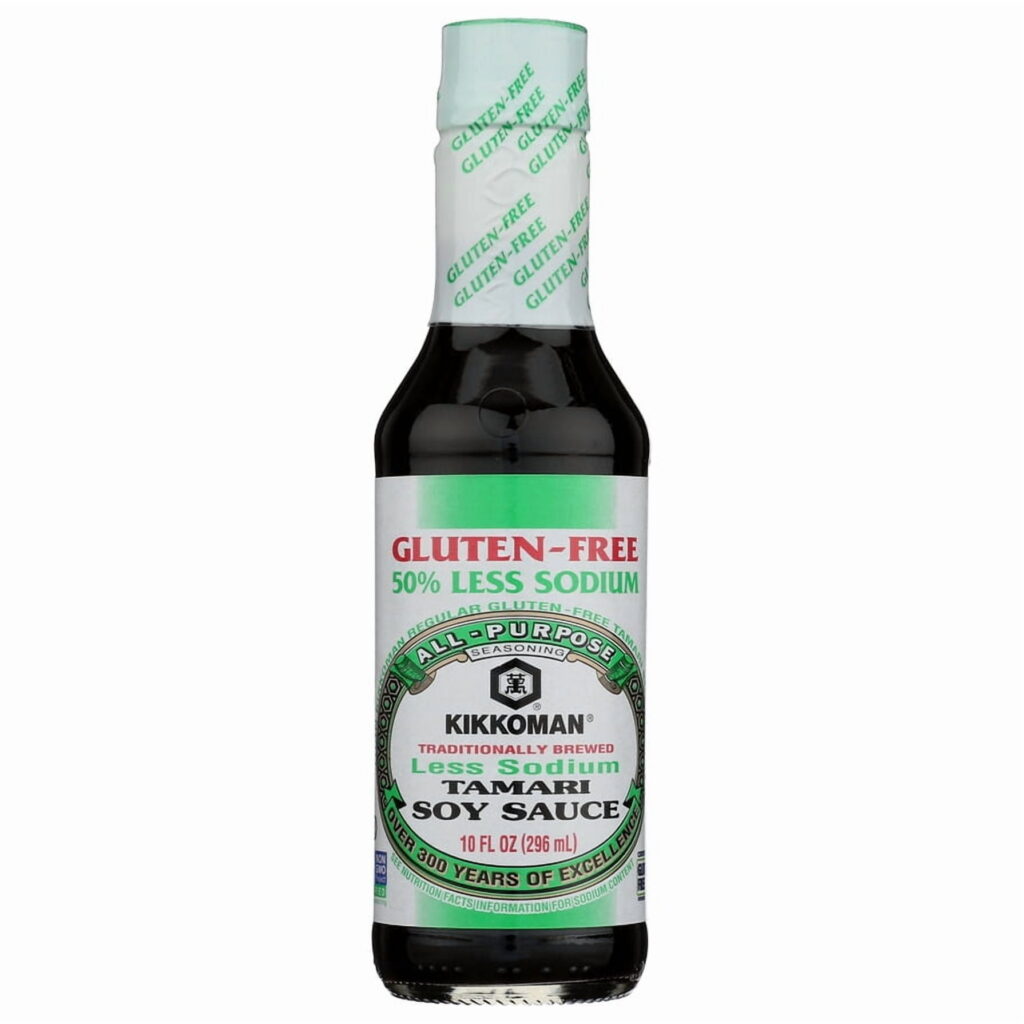 Kikkoman Tamari Less Sodium Soy Sauce, 10 fl oz Bottle