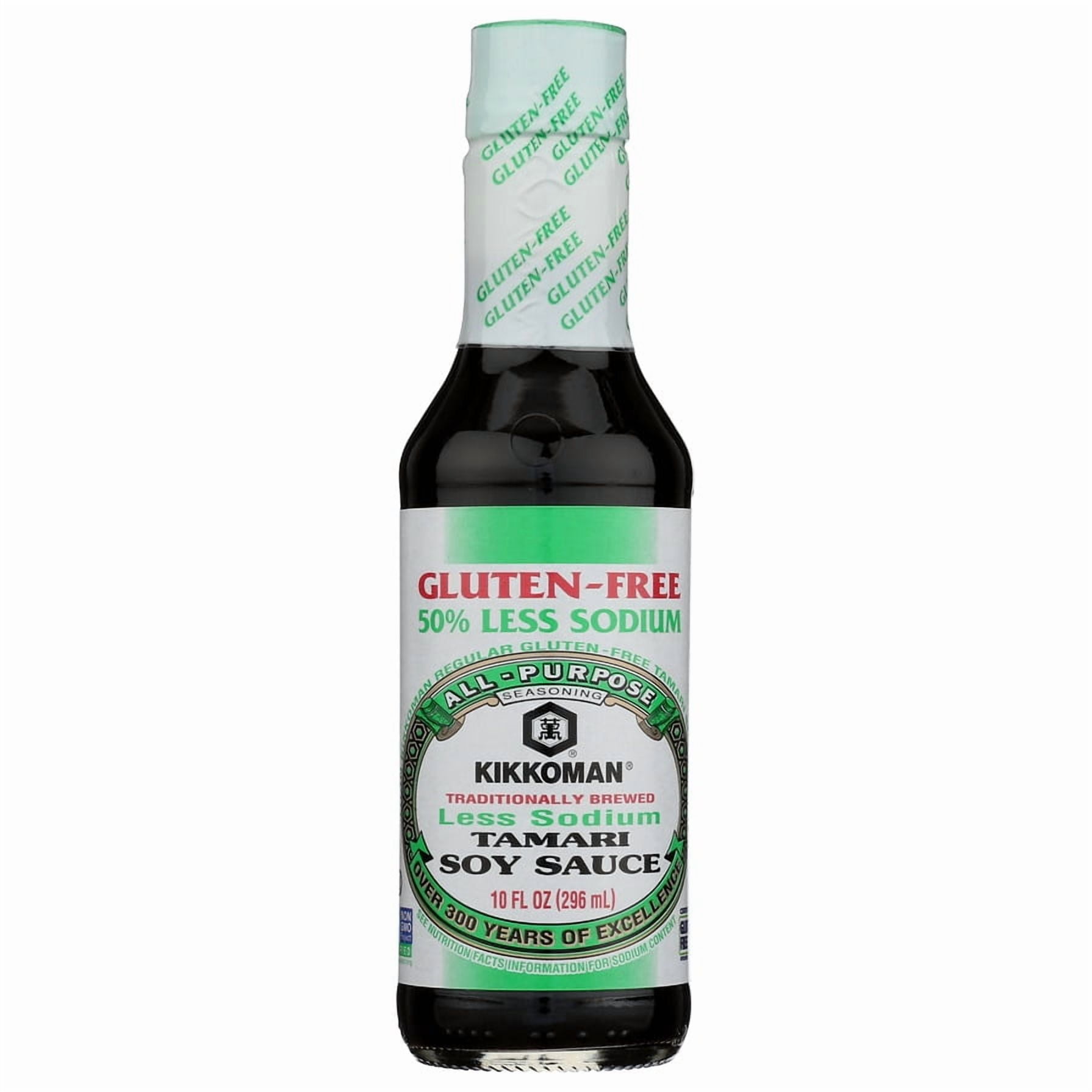Kikkoman Tamari Less Sodium Soy Sauce, 10 fl oz Bottle