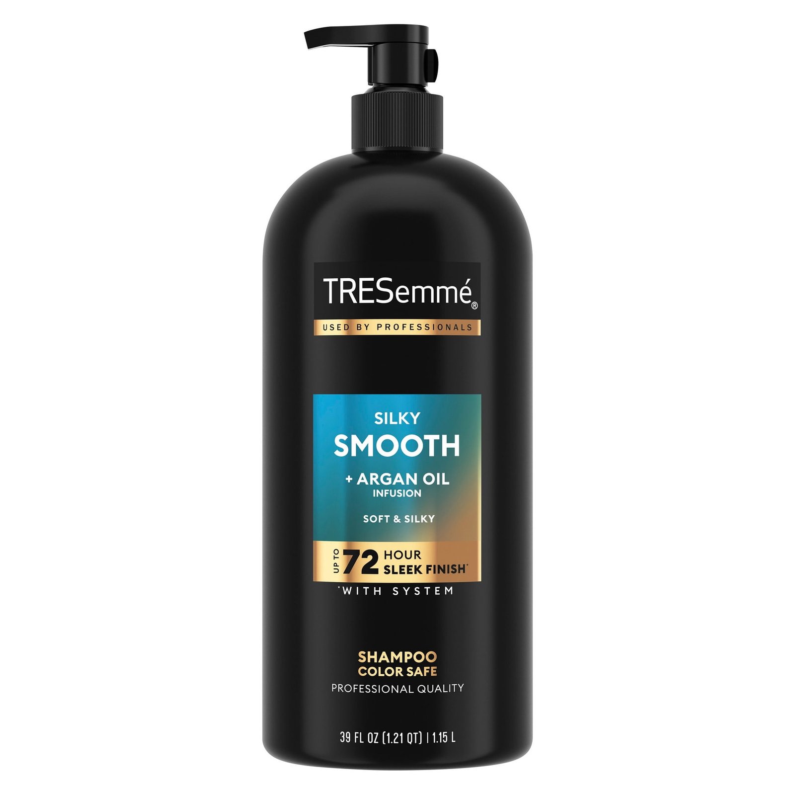 TRESemmé Color Safe Shampoo For Up To 72HR Sleek Finish, Silky Smooth With Argan Oil Infusion, 39 Fl Oz