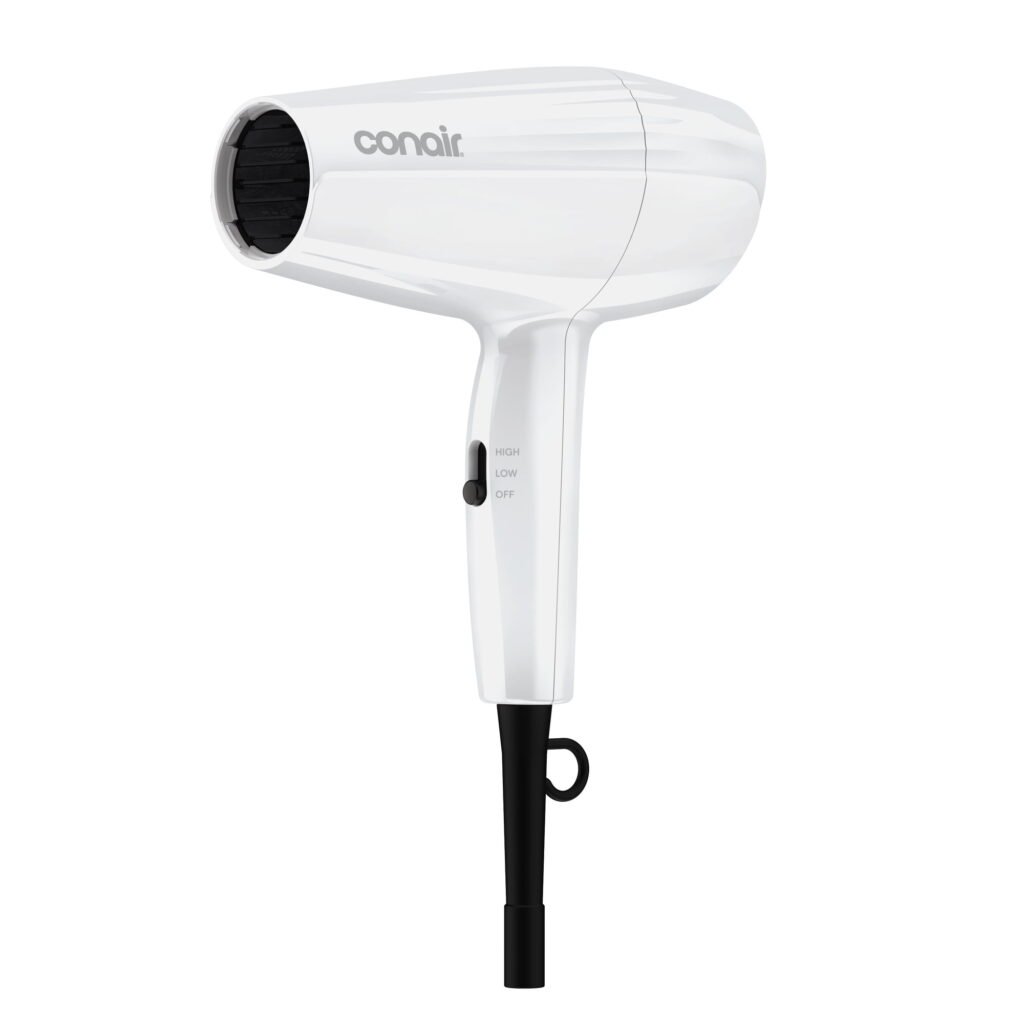 Conair Mid-Size Dryer, 1875 Watts, 2 Heat/Speed Settings, Lightweight Design