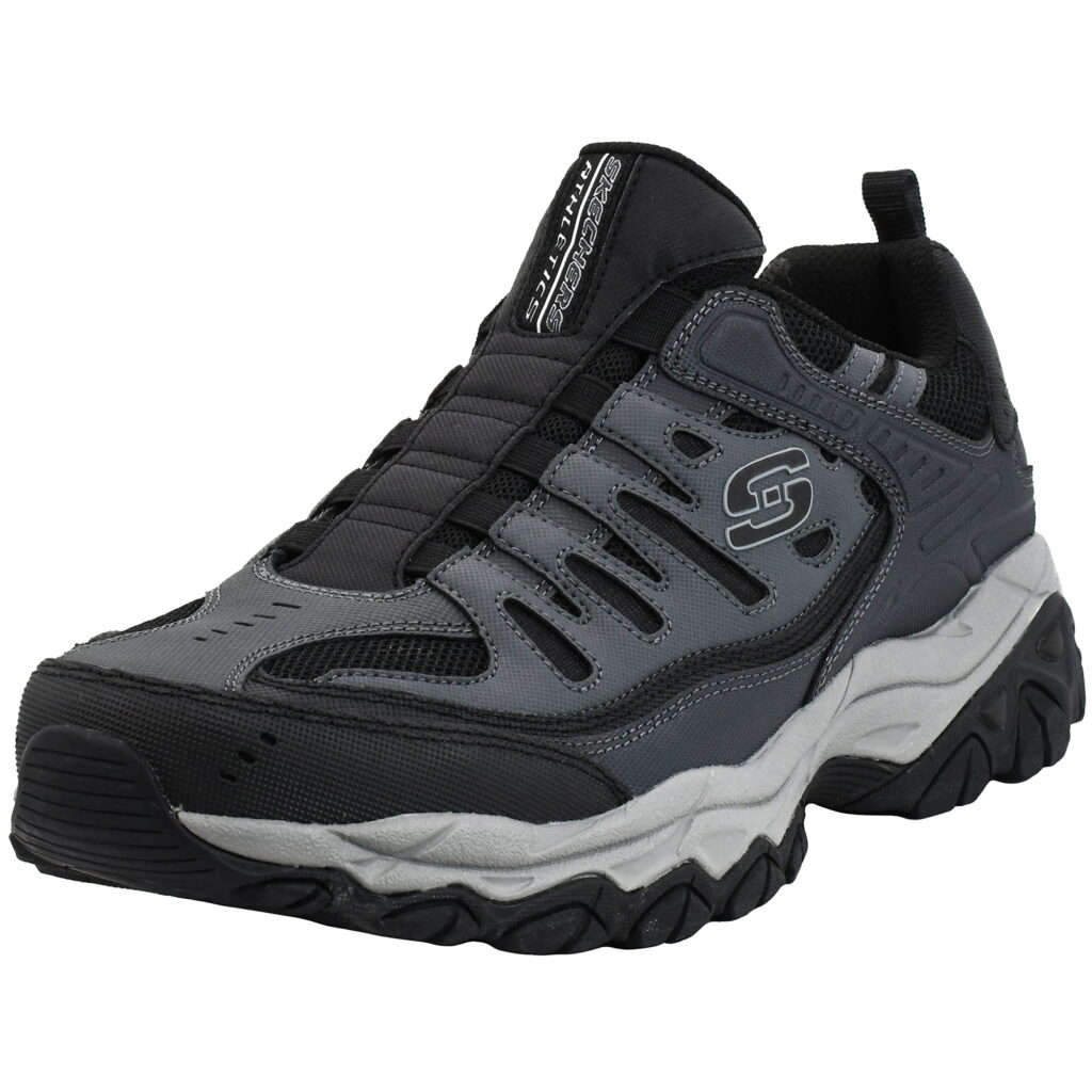 Skechers Afterburn Wonted Memory Fit Mens Slip on Shoes, Sporty Trainer Sneakers