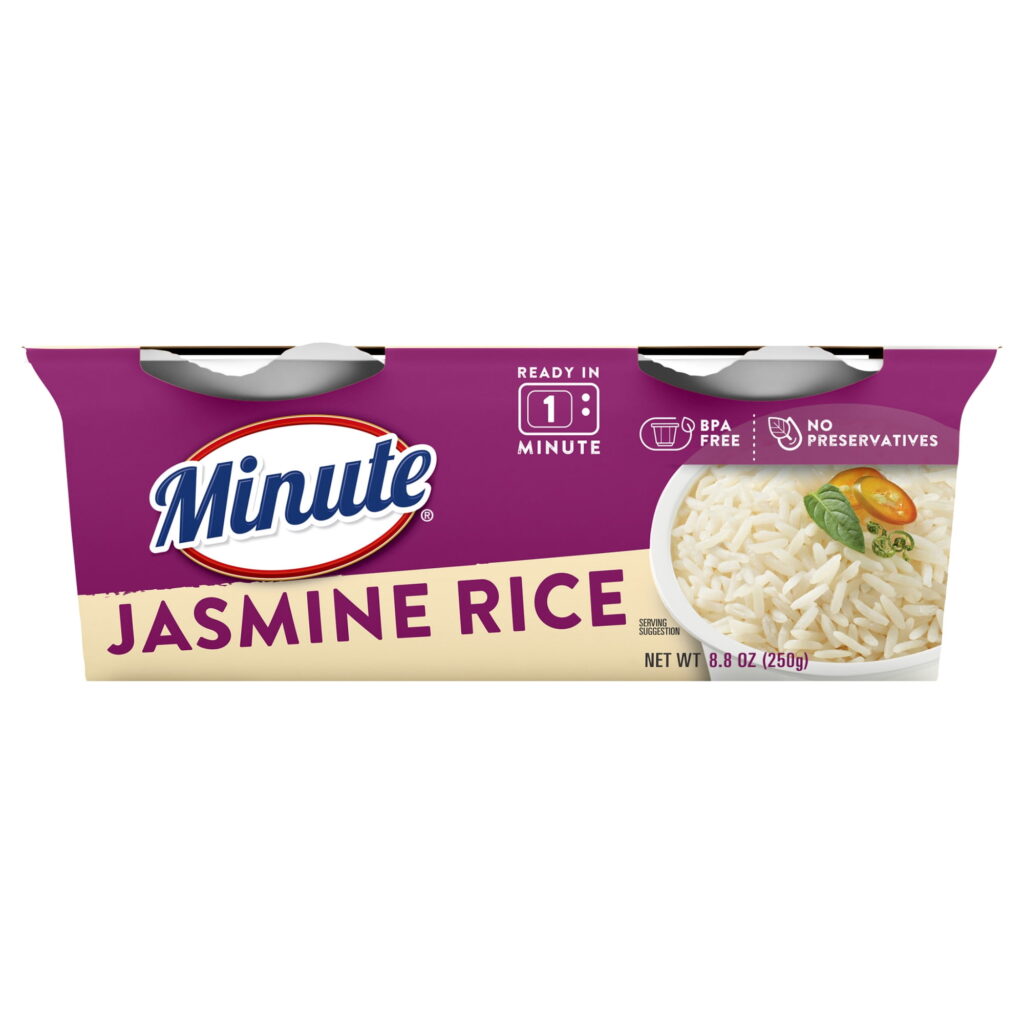 Minute Ready-to-Eat Jasmine Rice, Microwaveable Rice Cups, 4.4 oz, 2 Count