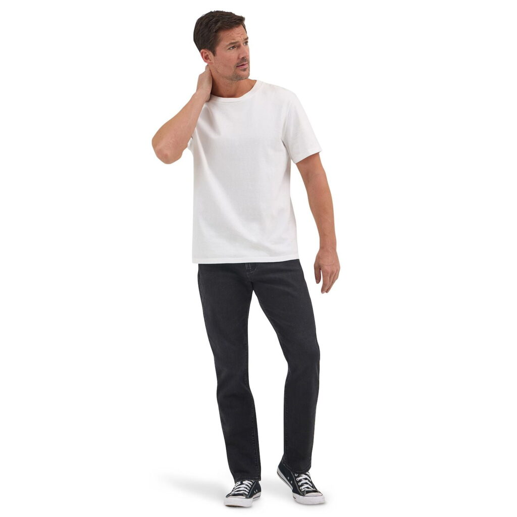 Men's Lee® Extreme Motion MVP Athletic-Fit Tapered-Leg Jeans Color: Vintage Black Size: 30X32